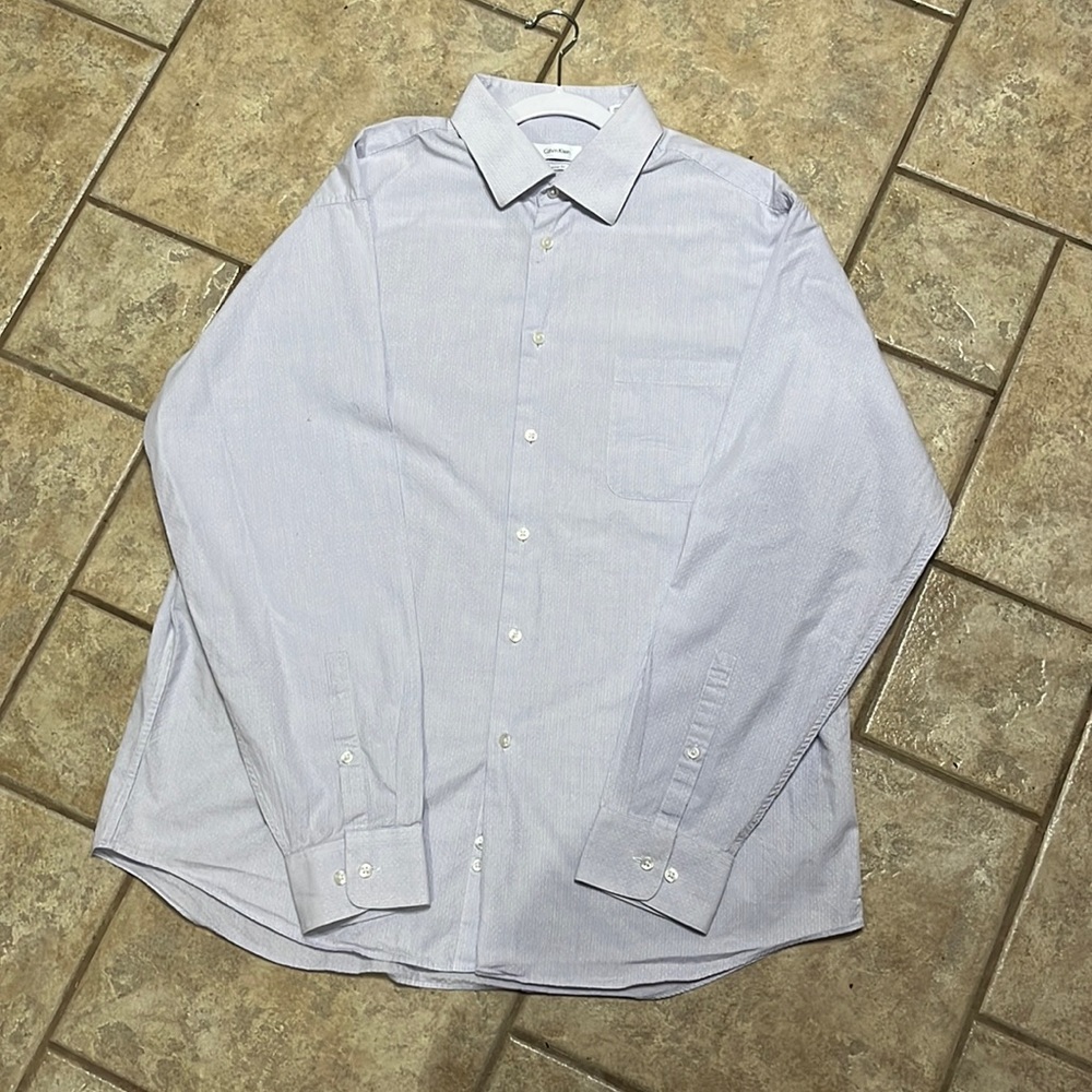 Calvin Klein Long-sleeved Regular Fit Button-Up Shirt